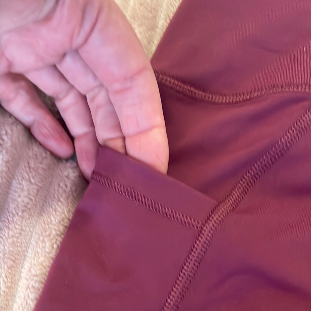 Victoria's Secret Burgundy Leggings - Picture 5 of 6